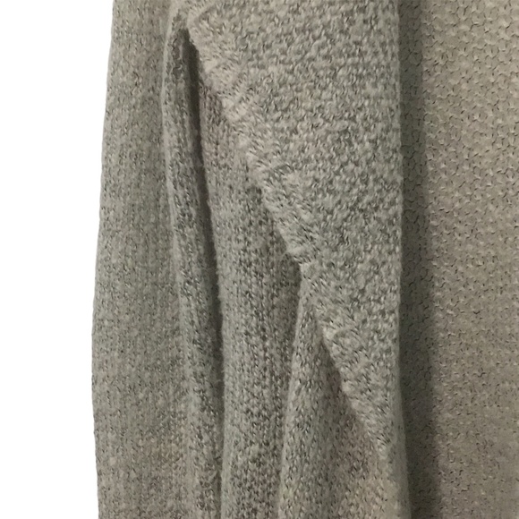 Calvin Klein Jeans open knit cardigan, shawl, size medium, gray, black thread - Picture 5 of 11